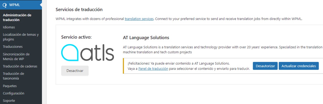 Servicios de traducción.